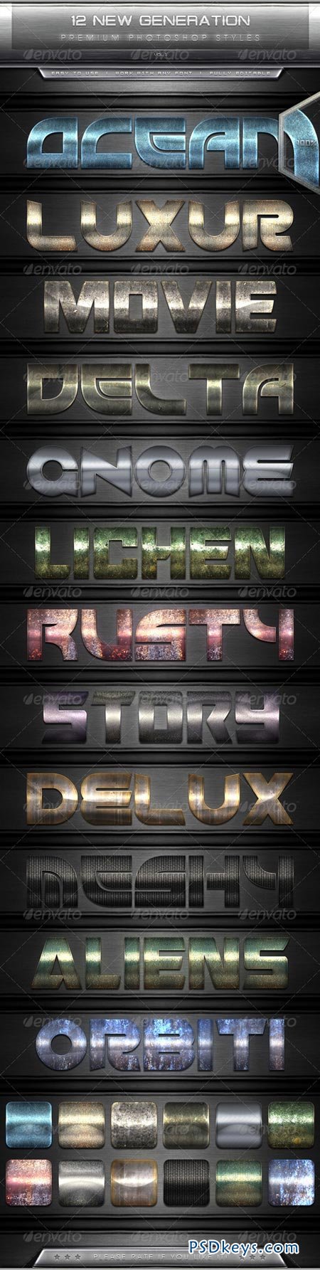 12 New Generation Text Effect Styles Vol.1 7630718