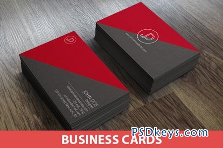 Minimal Split Business Cards 38636