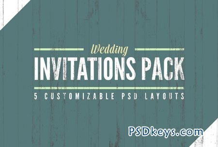 Wedding Invitation Templates Pack 37953