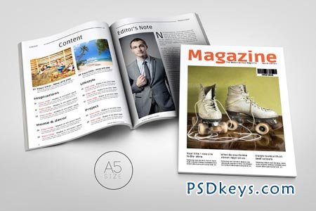 A5 Magazine Template 37780