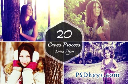 20 Cross Process Photoshop Actions 41980
