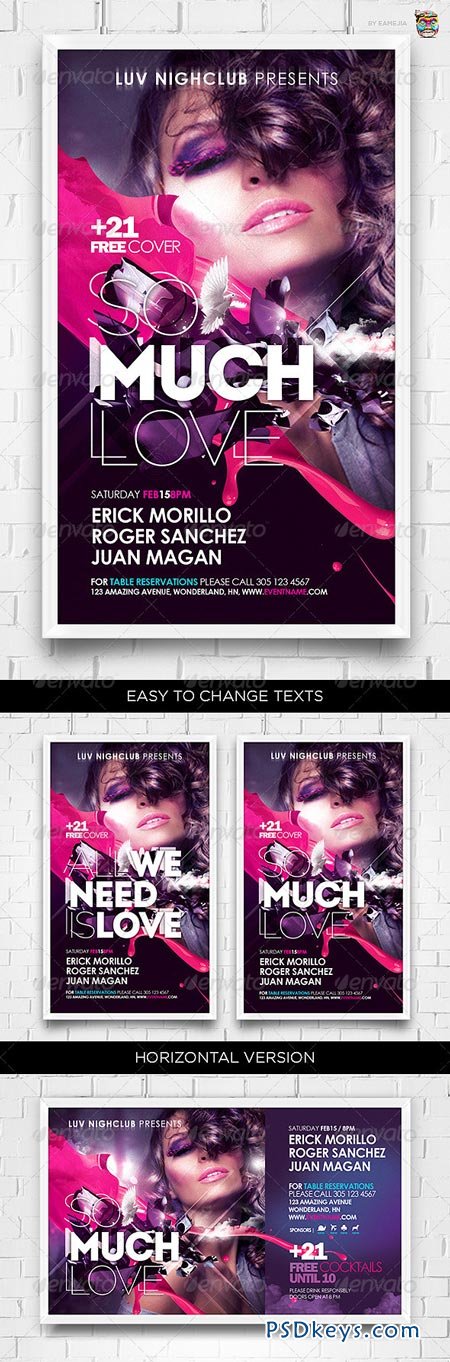 So Much Love Flyer Template 3777255