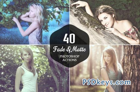 40 Fade and Matte Photoshop Actions 22369