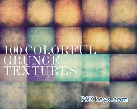 100 Colorful Grunge Textures 5000px 8083