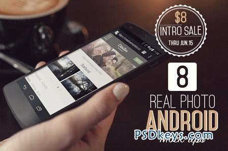 8 Real Photo Android Mock-ups 43958