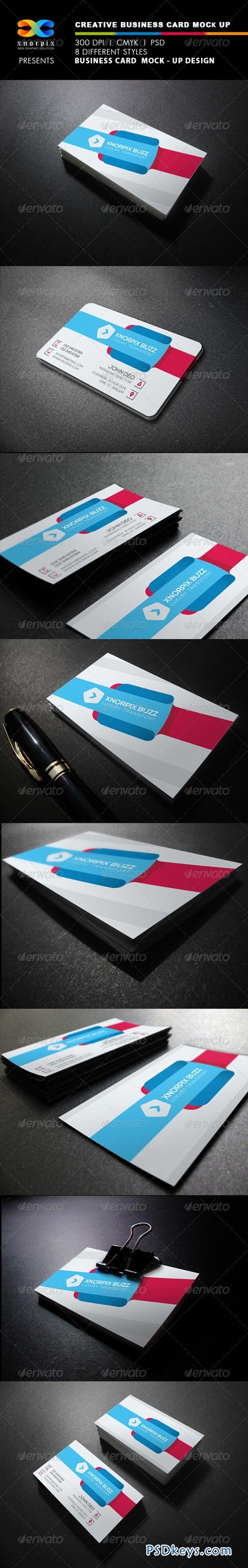 Realistic Business Card Mock up 7824989