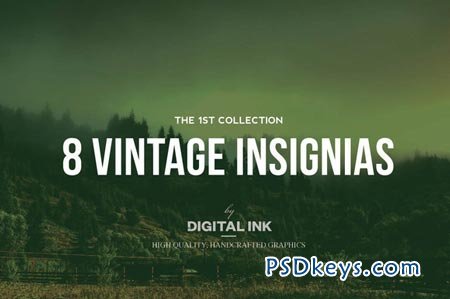 8 Vintage Insignias - Collection n1 42833