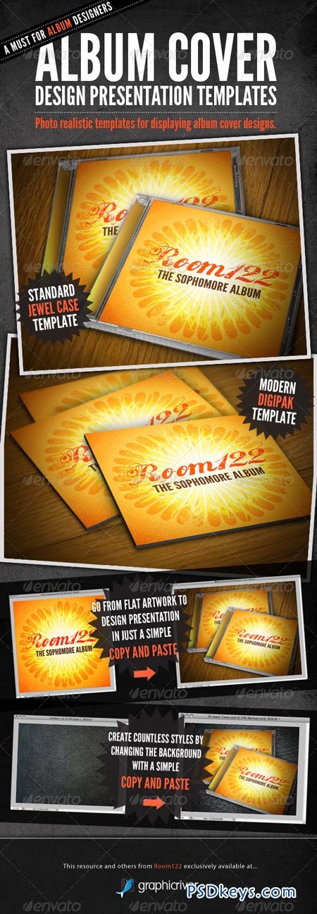 Album Cover CD Mock-Ups 135538