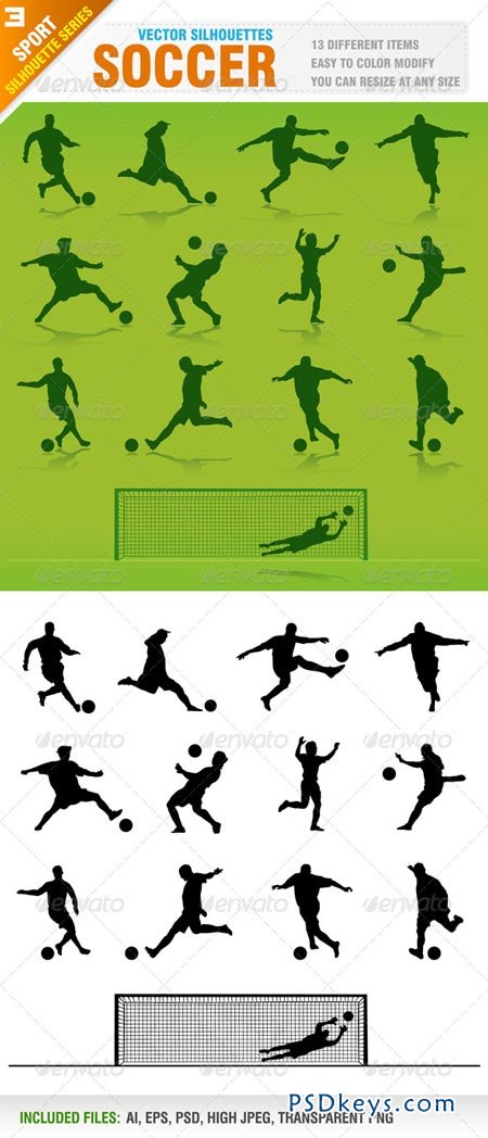 Soccer Silhouettes 2449254