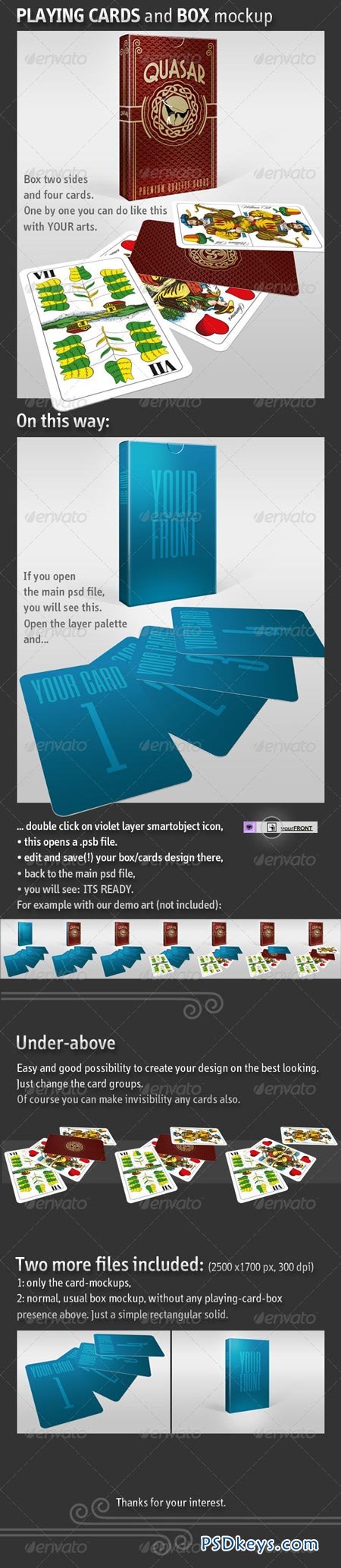 Playing Card - Business Card and Box Mockup 5595309