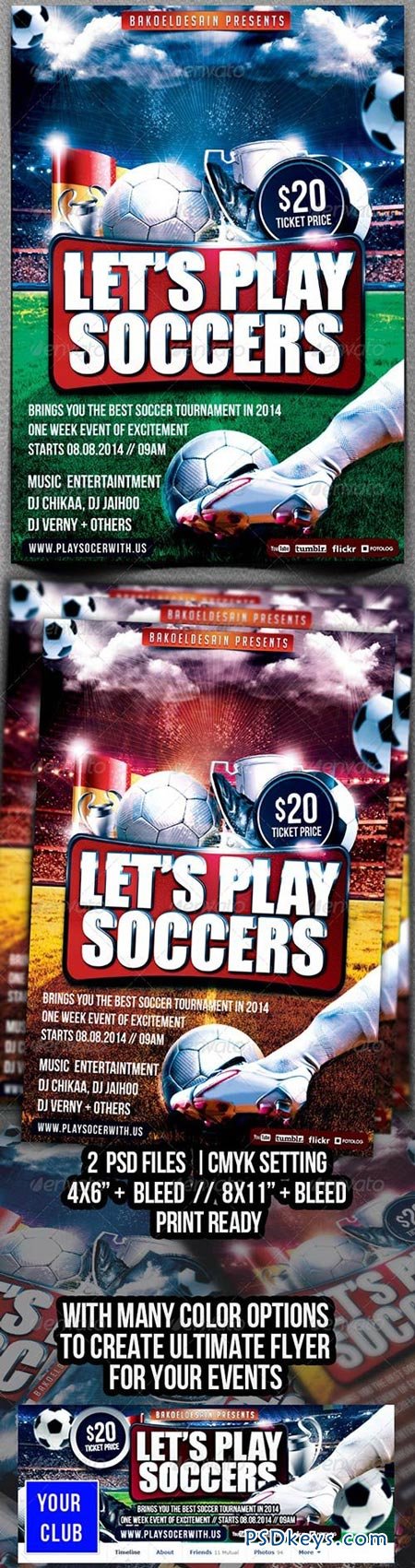 Let's Play Soccer Flyer 5991356