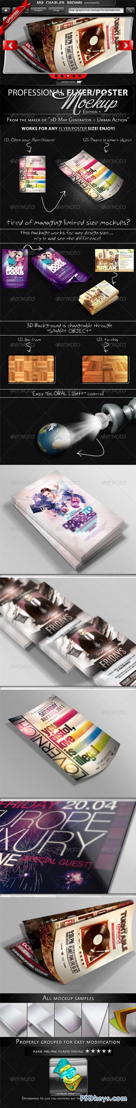 Flyer & Poster Mockup Bundle 2304882