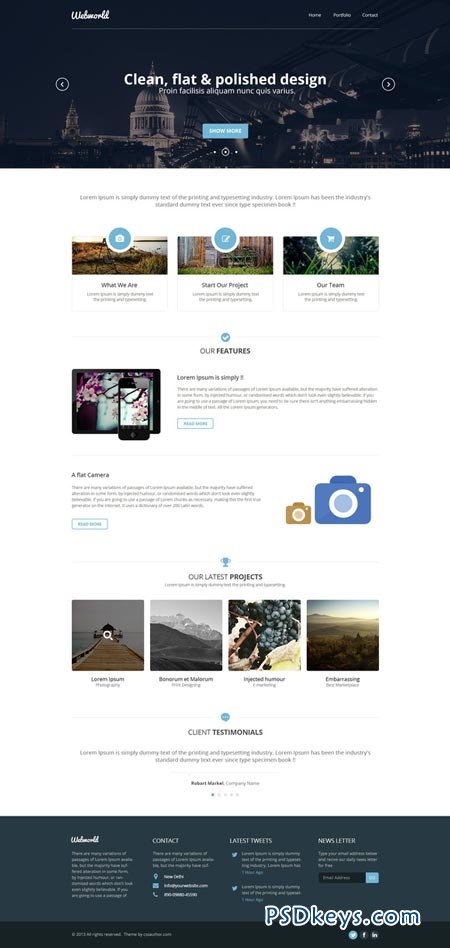Webworld - One Page Template 22365