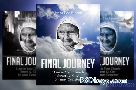 Funeral Flyer Template 22356