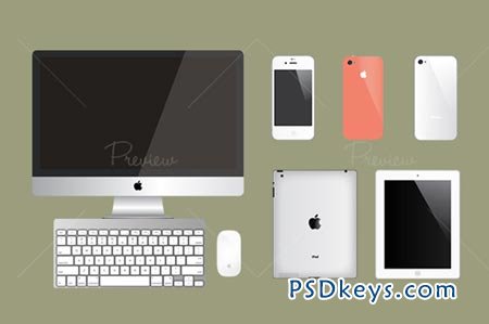 Apple Product Vector Mockups 29809