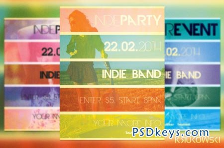 Indie Party Flyer 22143