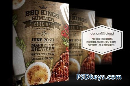 BBQ Kings Summer Cook Off Flyer 45677