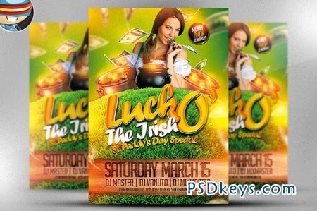 Luck O' The Irish Flyer Template 21826