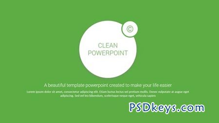 GREEN Powerpoint Template 44052