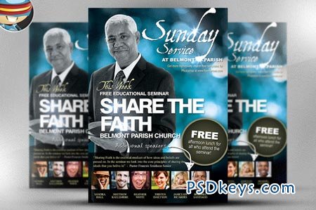 Share the Faith Church PSD Flyer 29536