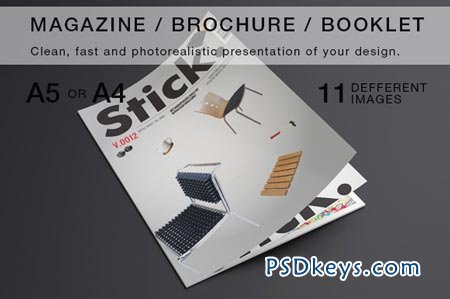 Magazine Brochure Mock-up 16734