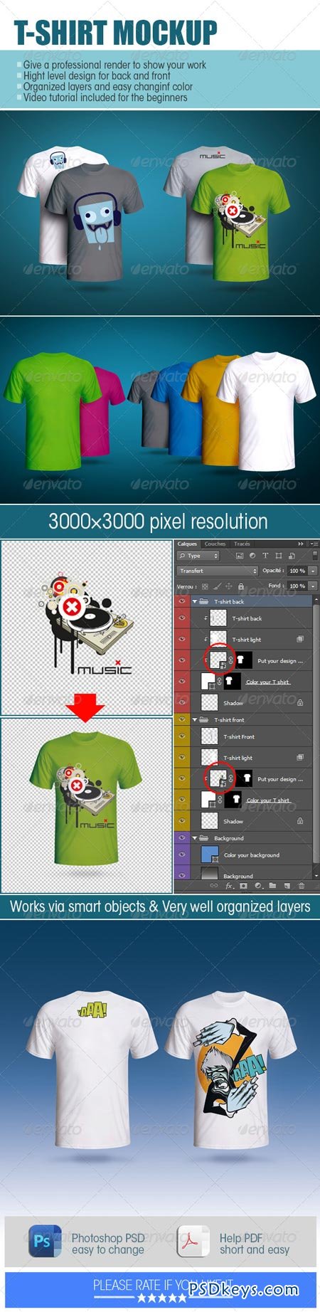 T-shirt Mockup 5283368 » Free Download Photoshop Vector Stock image Via ...