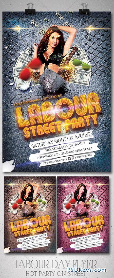 Labour Day Party Flyer 5382286