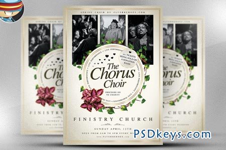 Chorus Choir PSD Flyer Template 29532