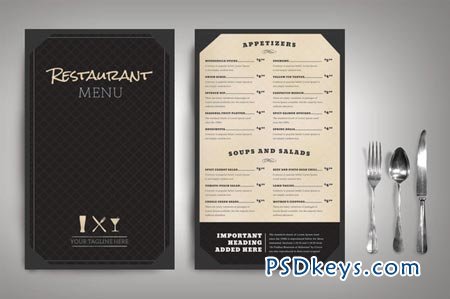 Restaurant Menu Classic (Package) 40278