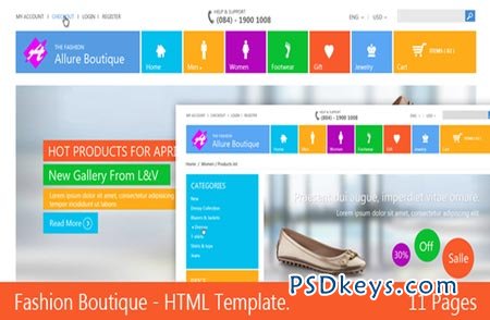 Fashion Boutique Responsive HTML 14249