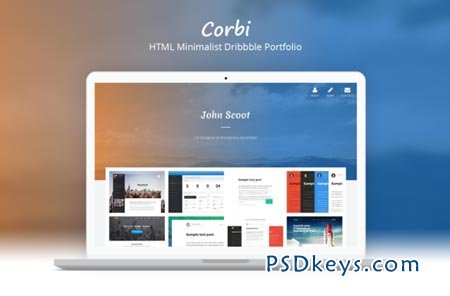 Corbi - HTML Dribbble Portfolio 42804