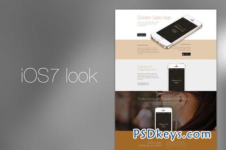 iOS7 App Retina Template (PSD) 13071