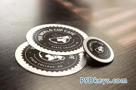 Pin and Sticker Mockup! 7765898