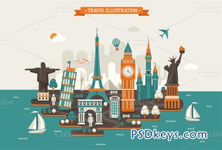 Travel InfoGraphic Elements 12622