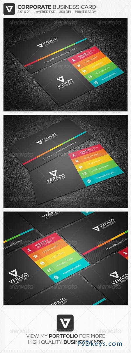 Modern & Flat Business Card 32 7620723