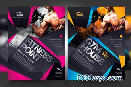 Fitness Gym Flyer V1 Free Download Photoshop Vector Stock Image Via Torrent Zippyshare From Psdkeys Com