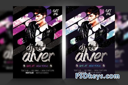 Live DJ Flyer Template PSD V3 51553