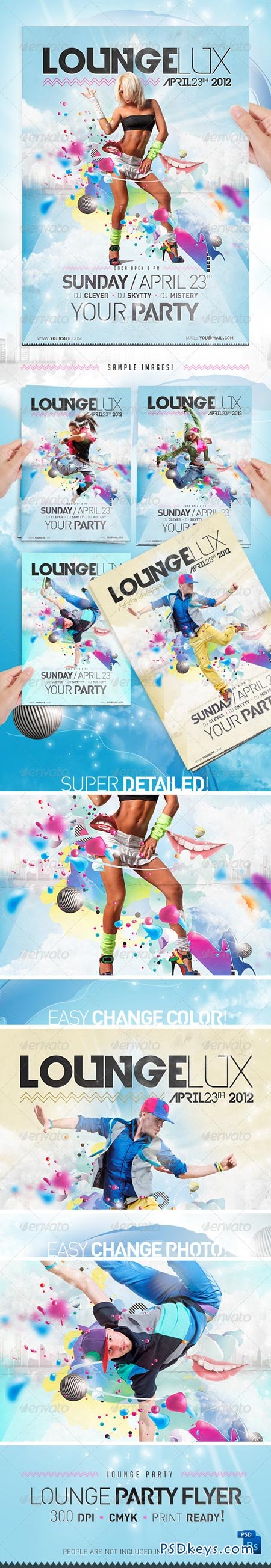 Lounge Party Flyer Template 1302898