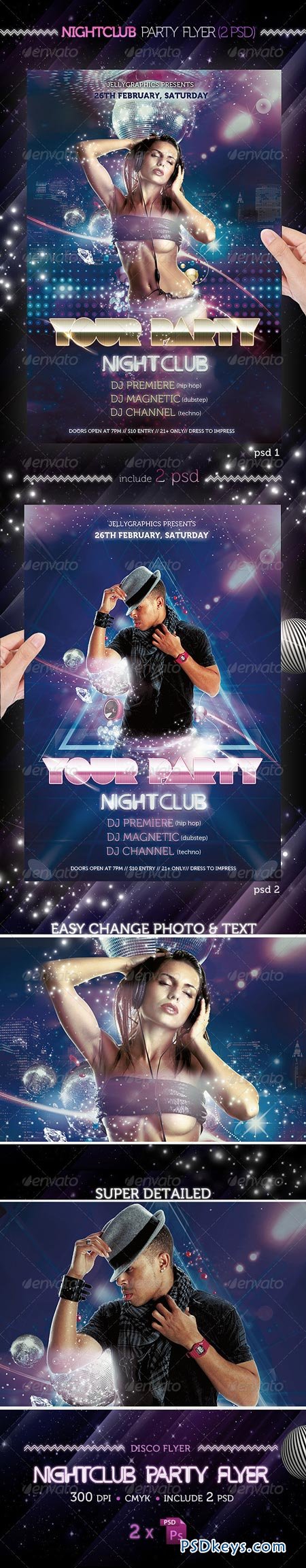 Nightclub Party Flyer Template 1665712