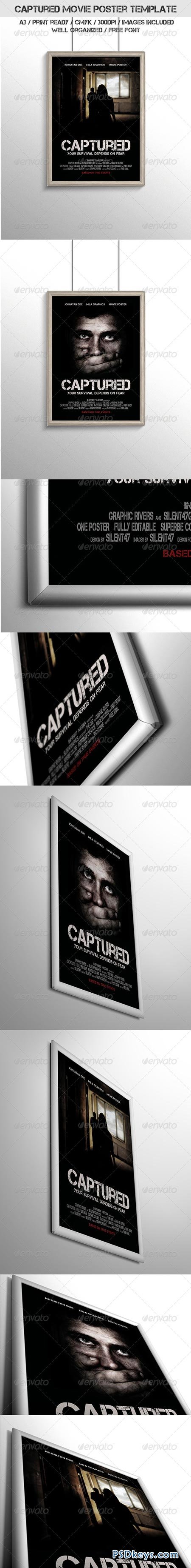 Captured Movie Poster Template 6783007