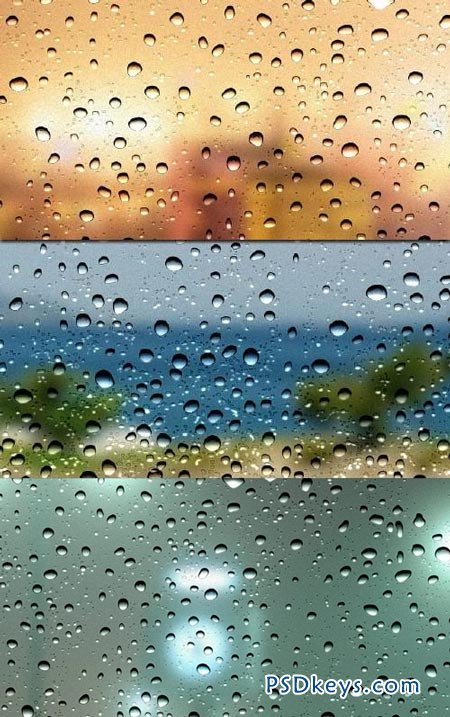 PSD Water Drops Backgrounds