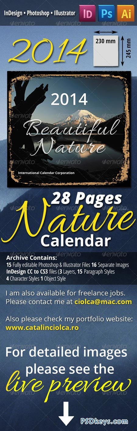 28 Pages 2014 Nature Calendar 668981
