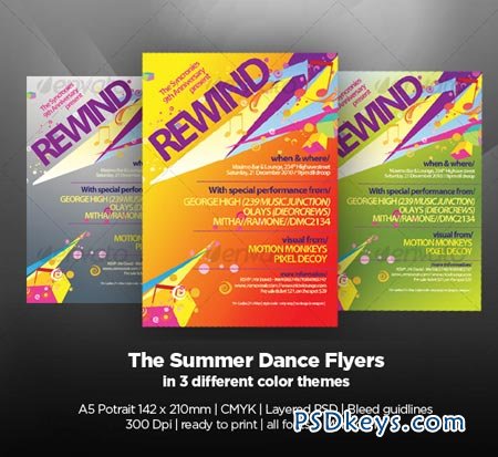 The Summer Dance Flyers 122930