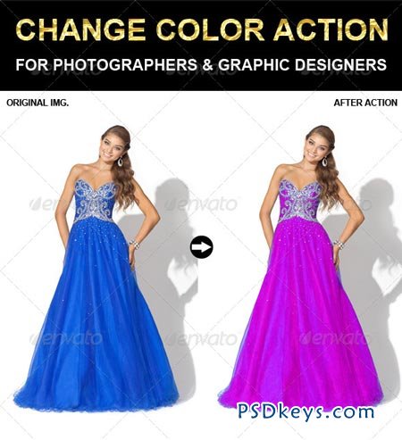 Change Color Photoshop Action 6625520