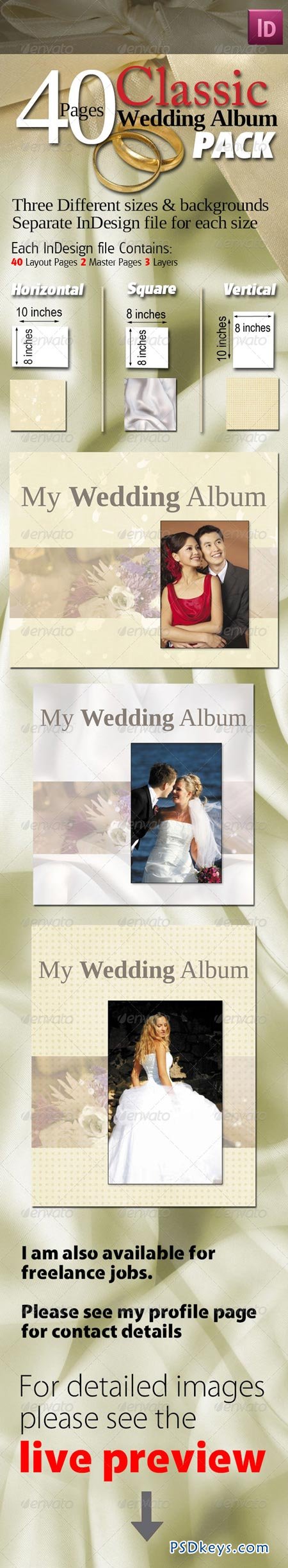 classic wedding album psd templates free download