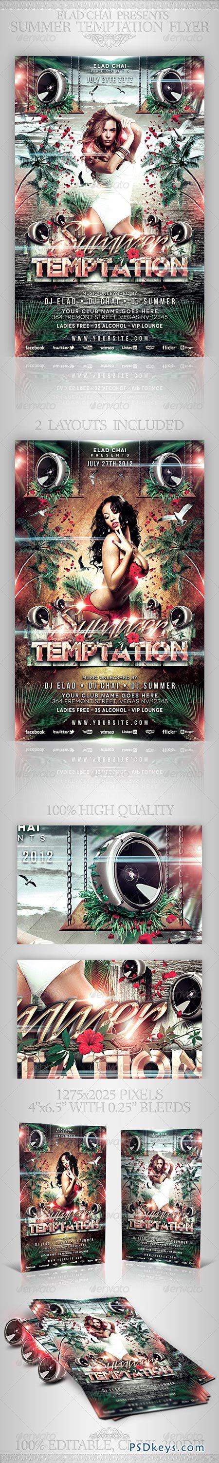 Summer Temptation Party Flyer Template 2657895