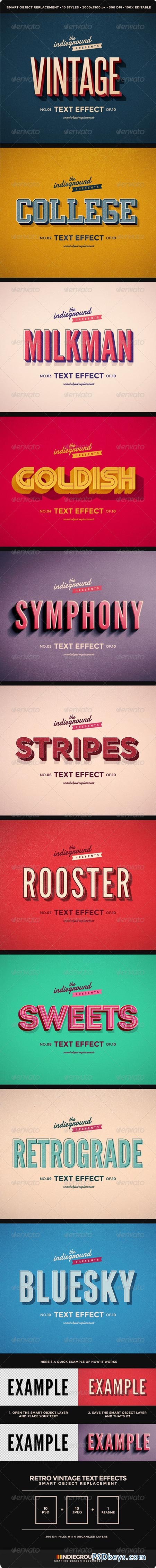 Retro Vintage Text Effects 8095568