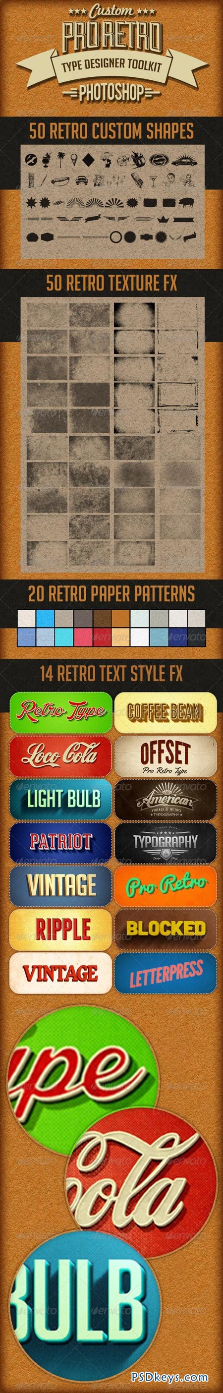 Pro Retro Text Designer Toolkit 8138859