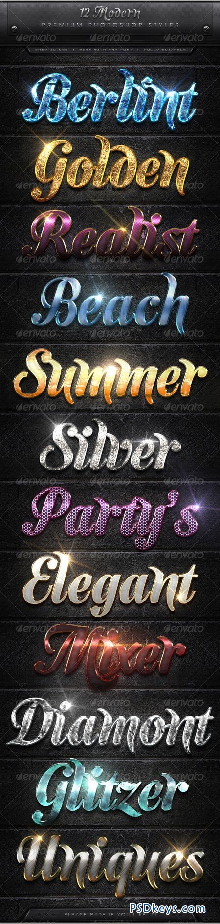 12 Modern Text Effect Styles 7974300