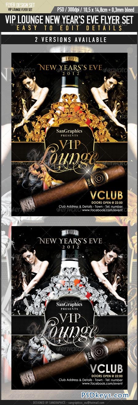 VIP Lounge New Year's Eve Flyer 850968